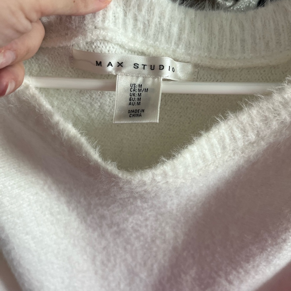 Max Studio Soft Cream Sweater - Picture 2 of 3